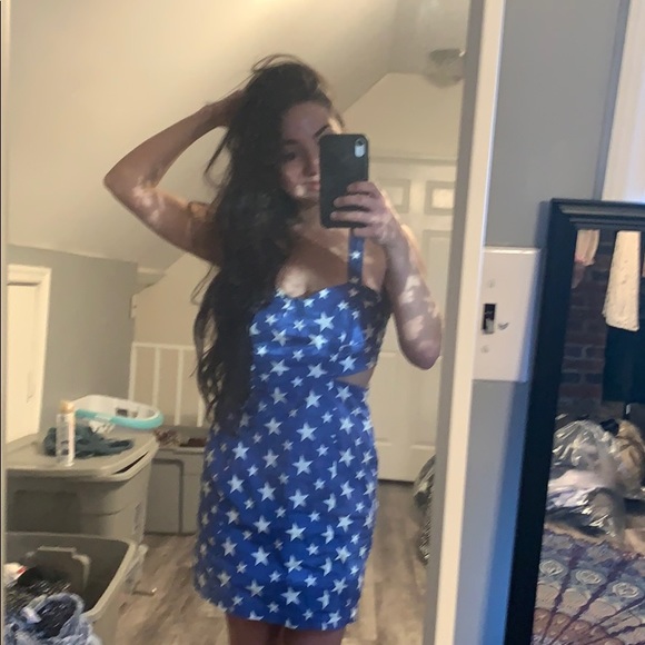Stars blue dress bustier cut out - Picture 3 of 3